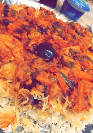 صورة لوصفة مقلوبة دجاج