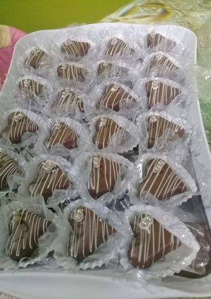 صورة لوصفة قلوب الشوكولاته 😍😍