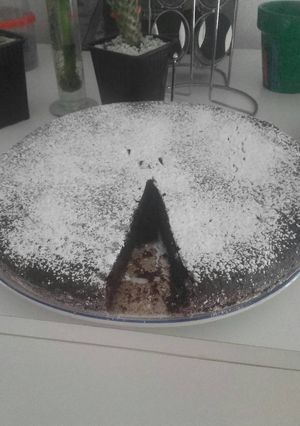 Una foto de Torta vegana de chocolate y café