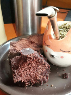 Una foto de Budín vegano sin tacc de cacao y café
