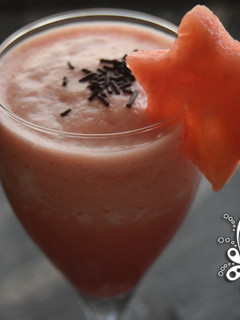 Una foto de Batido de Sandía, Sorbete de Sandía