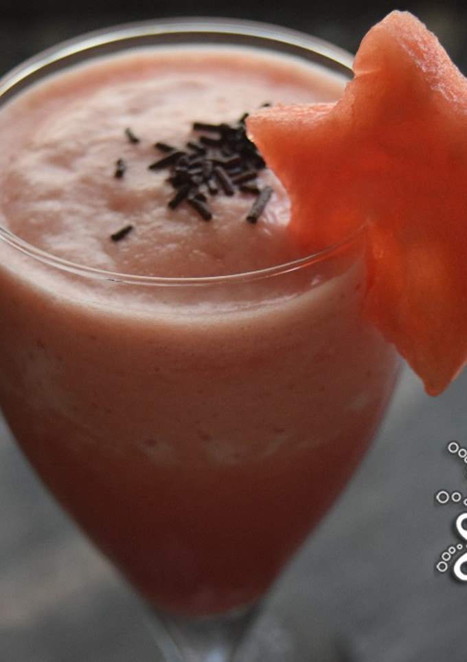 Una foto de Batido de Sandía, Sorbete de Sandía