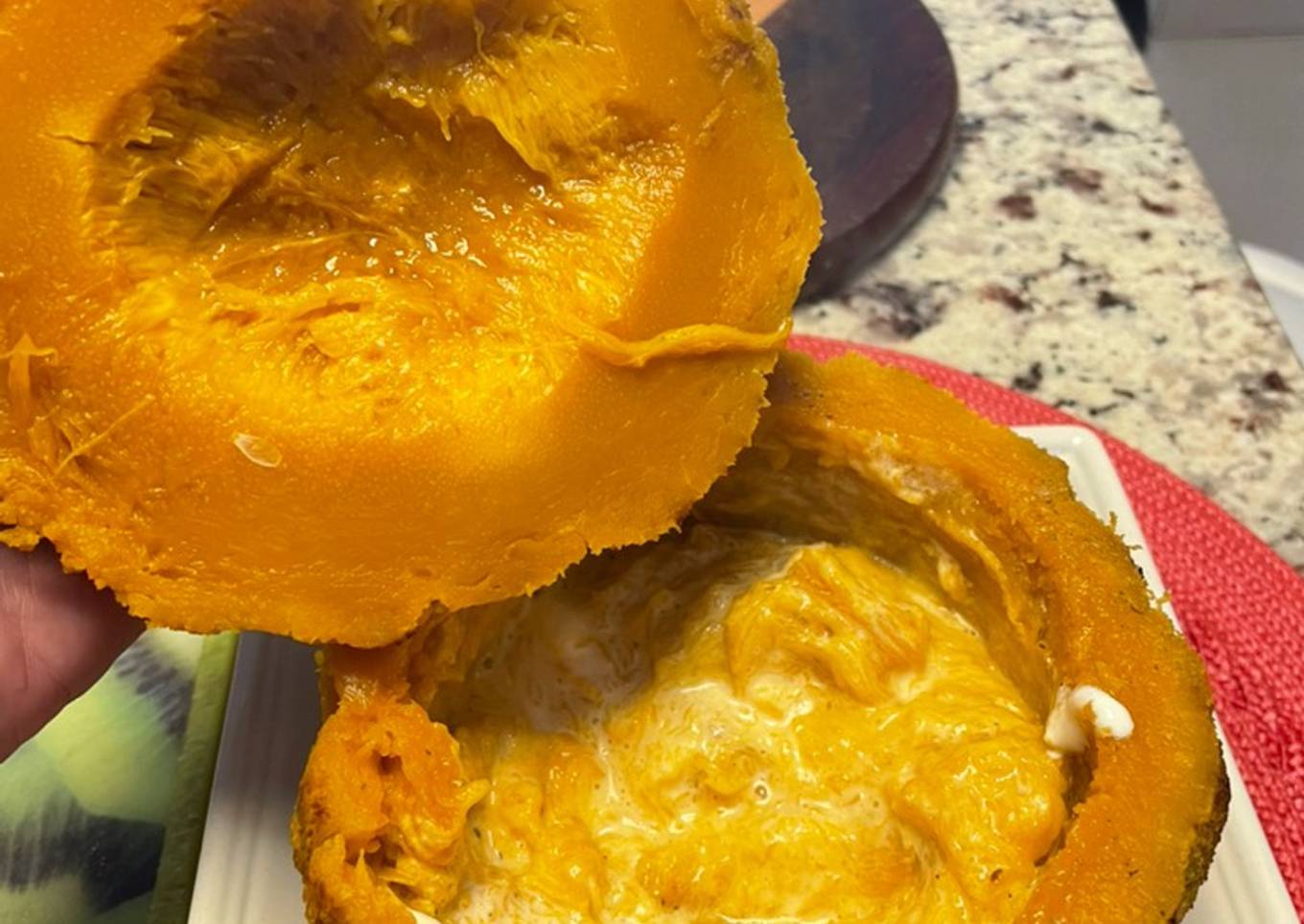 Zapallo calvo relleno