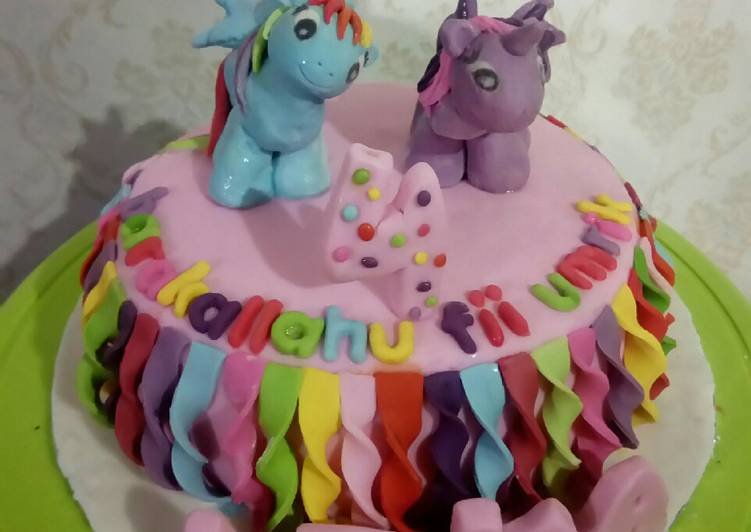 Kue ulang tahun little ponny