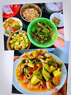 Hình của món Chân gà sả tắc.