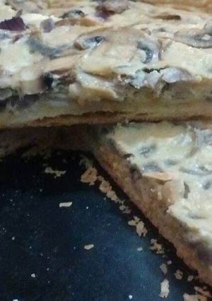 Una foto de Tarta de champiñones