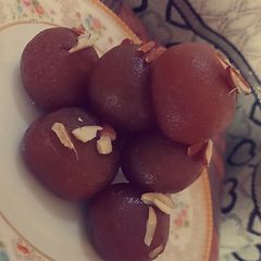 A picture of Homemade Gulab Jamun.