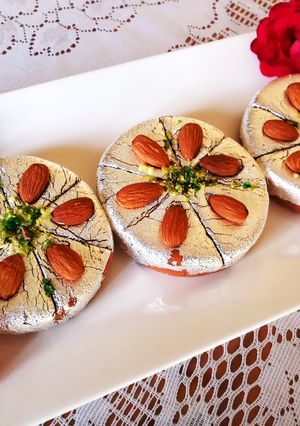 A picture of Badam Butterscotch Sweet.