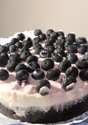รูปของ Lemon blueberry cheesecake