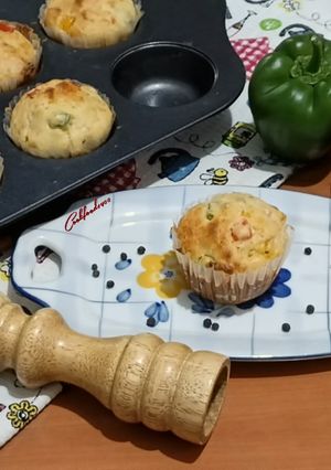 عکسی از دستور مافین ذرت و پنیر چدار