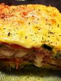 Frittata de calabacín con jamón York y queso sin lactosa
