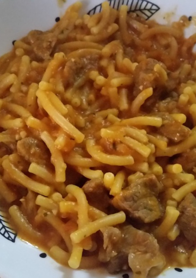 Una foto de Fideos a la cazuela