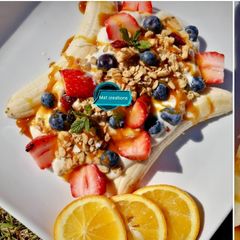 A picture of Banana split.