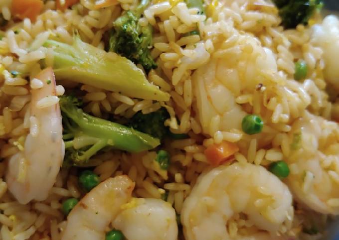 Recipe of Jamie Oliver Shrimp veggies fried rice