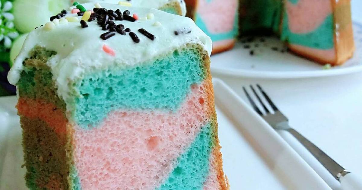 Resep CHIFFON CAKE BELANG 2 Telur(Chiffon Taro Belang) oleh Anik wina