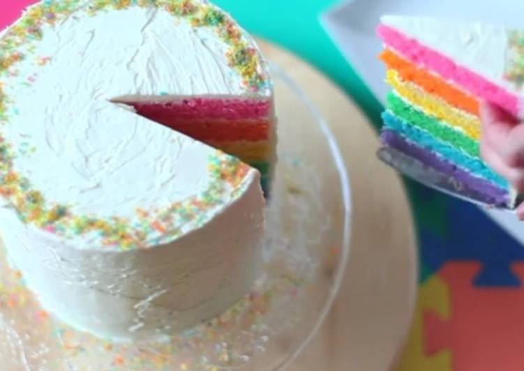 Torta arcobaleno 🌈SENZA GLUTINE E LATTOSIO