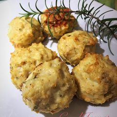 A picture of Baked Chicken Meatballs(low carb).