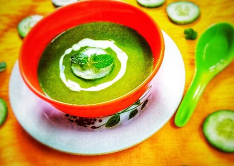 Cucumber Spinach soup