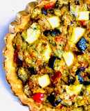 TARTA DE VEGETALES 🧅🫑🍆🥕🍽️🍻🥧 (Con masa casera de mayonesa) 😋🤩😋👏