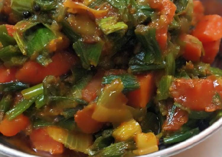 Easiest Way to Prepare Recipe of Green onion carrot vegetable