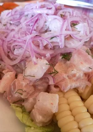 Una foto de Ceviche de pescado