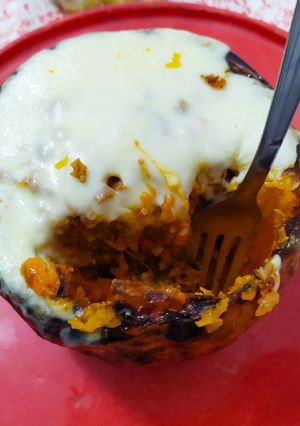 Una foto de Zapallo anco relleno