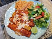 Una foto de salsa de enchiladas