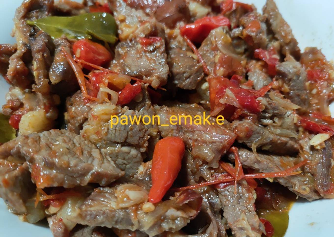 Oseng Mercon Sapi
