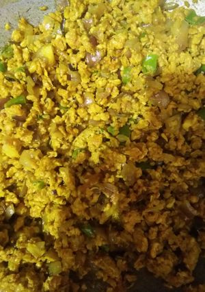 A picture of Egg bhurji.