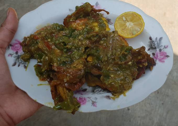 Resep Ayam penyet sambal ijo Anti Gagal