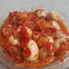 A picture of Sambel goreng udang telor puyuh sederhana.