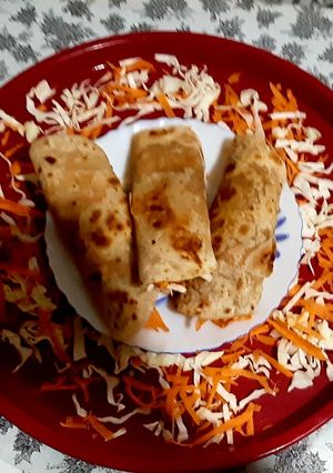 A picture of Paneer Bhuna Frankie.
