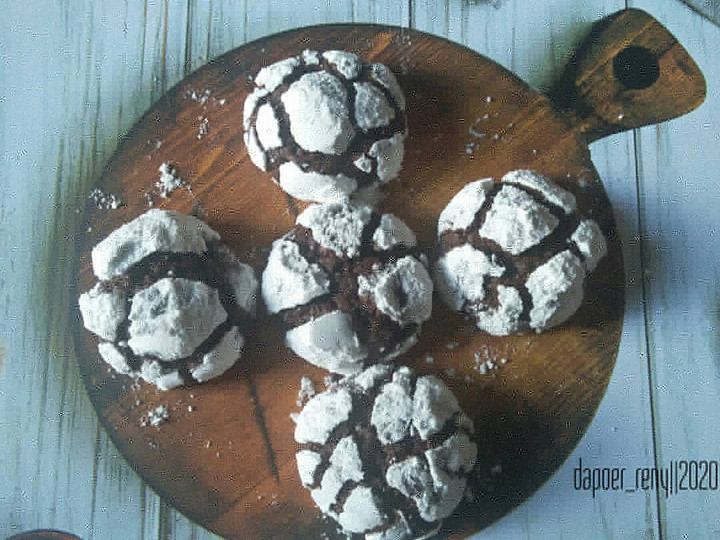 Bagaimana Membuat Chocolate Crinkle Cookies, Enak Banget