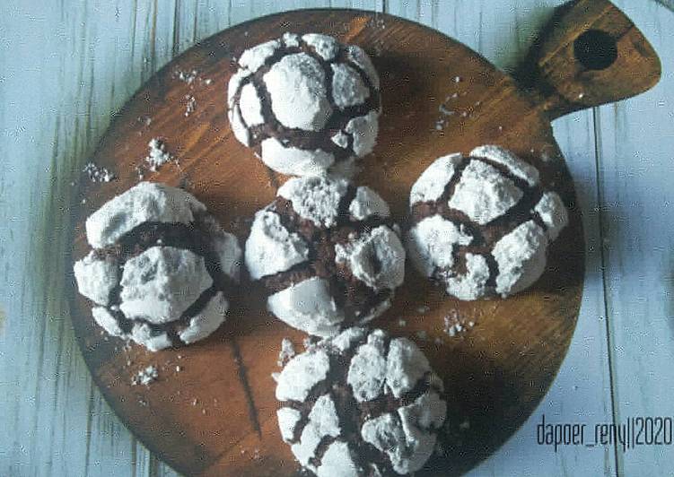 Bagaimana Membuat Chocolate Crinkle Cookies, Menggugah Selera