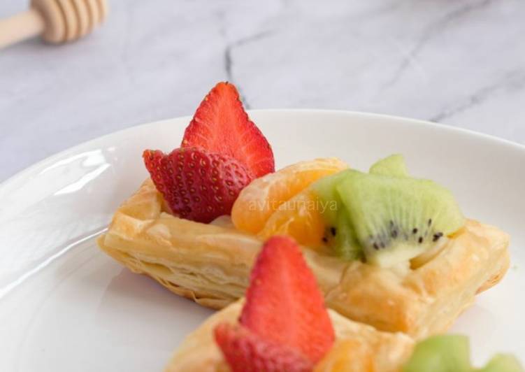 (Tanpa Oven) Simple Fruit Pastry