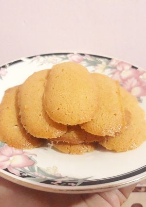 Foto resep Kue kering : Lidah kucing (takaran sendok, no mixer, no cetakan)