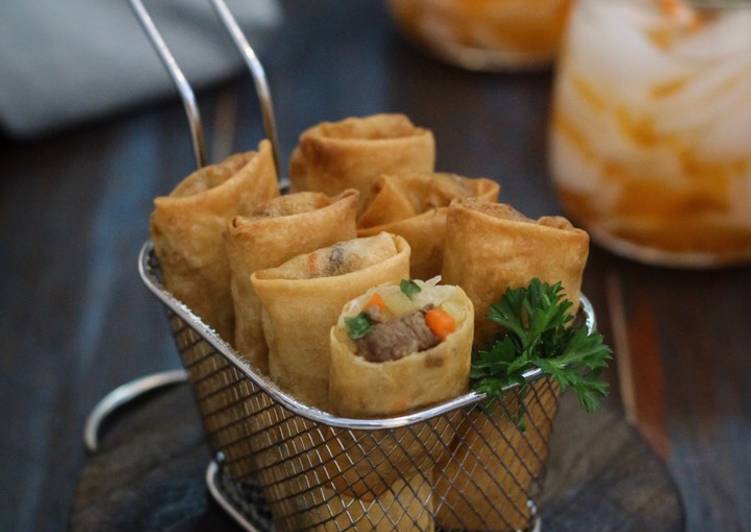 Cara Gampang Membuat Lumpia Sayur Daging Sapi yang Enak