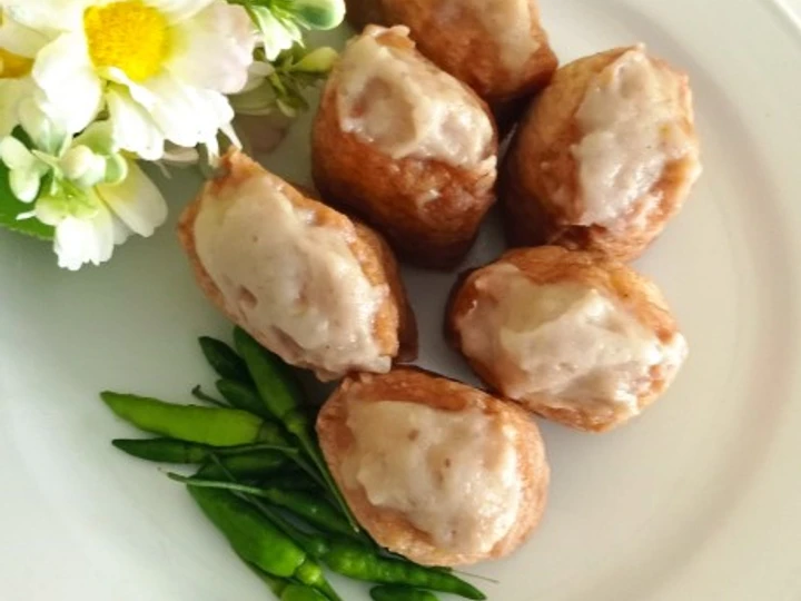 Cara Mudah Membikin Resep Tahu bakso daging ayam super yang Lezat Sekali Anti Ribet, Menggugah Selera