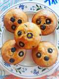 Muffin alle olive nere & verdi
