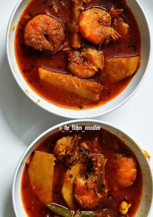 A picture of Jhinga masala.