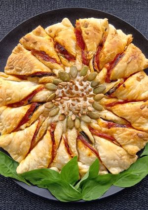 A picture of Sunflower pizza🌻.