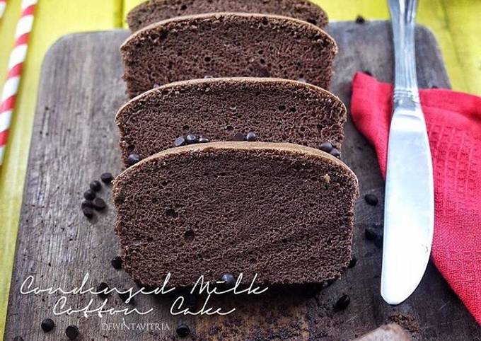 Resep Condensed Milk Cotton Cake Oleh Dewinta Ummu Hafiz - Cookpad