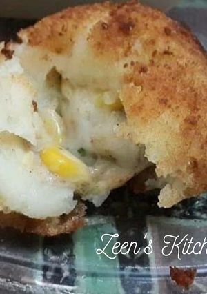 A picture of Potato Cheese Corn Balls.