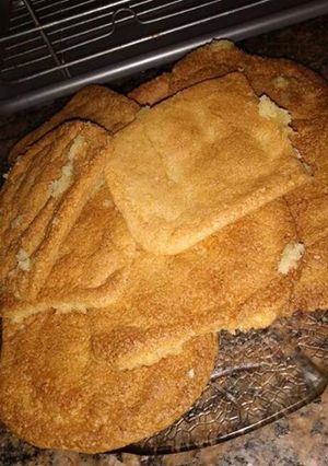 Una foto de Cookies de vainilla con mezcla de torta