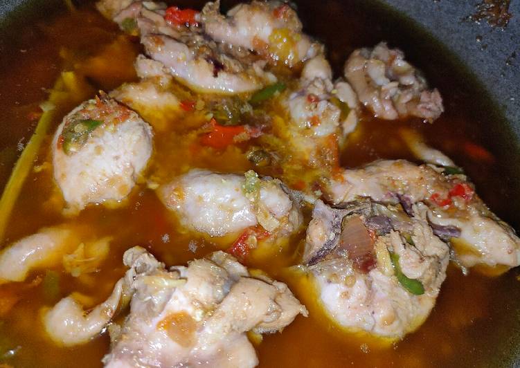Resep Bumbu Dapur Ungkep ayam kuah pedas