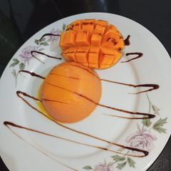 A picture of Mango panna cotta.