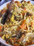 Udon con tofu e verdure
