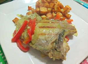 Una foto de Bifecitos de cerdo con mostaza