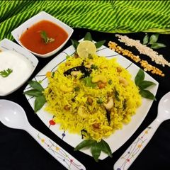 A picture of Lemon Rice for lunch/dinner in 15 minutes.