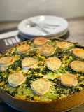 SPINAT-MAIS-QUICHE MIT DINKEL-VOLLKORN-BODEN